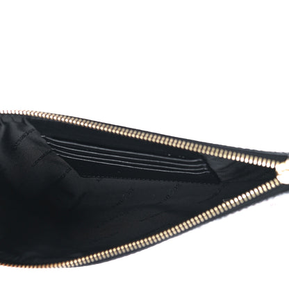 Burberry Haymarket Check Small Peyton Crossbody Clutch Bag Black 6 of 12