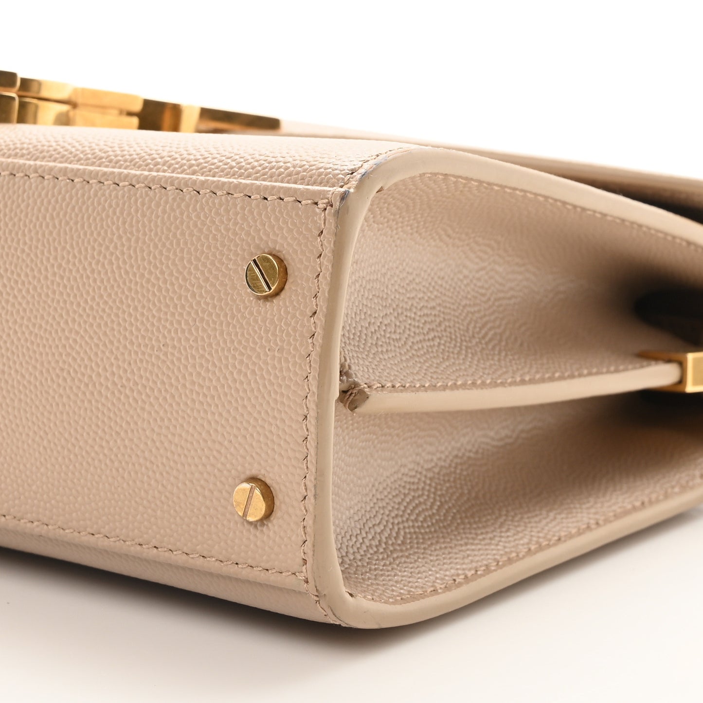 Grain de Poudre Mini Classic Monogram Cassandra Top Handle Beige