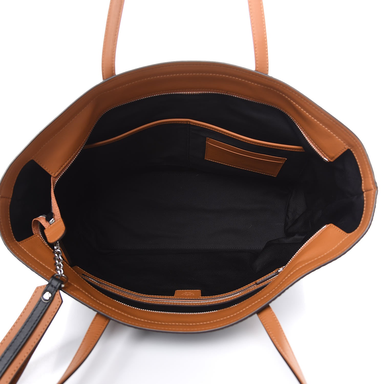 MCM Visetos Medium Anya Shopper Tote Black 5 of 8