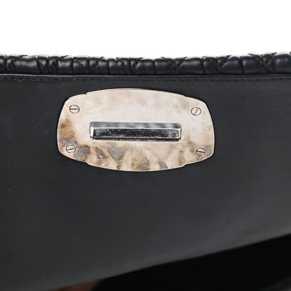 Miu Miu Nappa Matelasse Crystal Flap Clutch Black 13 of 15