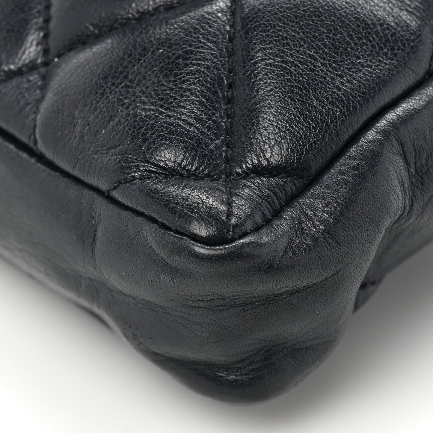 Lambskin Quilted Flap Waist Belt Bag 70 28 Navy