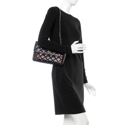 Chanel Lambskin Quilted Medium Trendy CC Flap Black 2 of 12