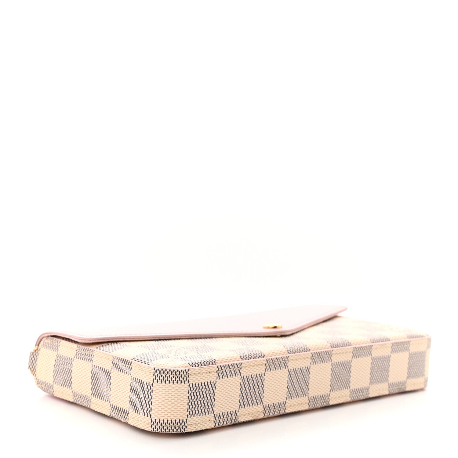 Louis Vuitton Damier Azur Calfskin Pochette Felicie Eau De Rose 5 of 11