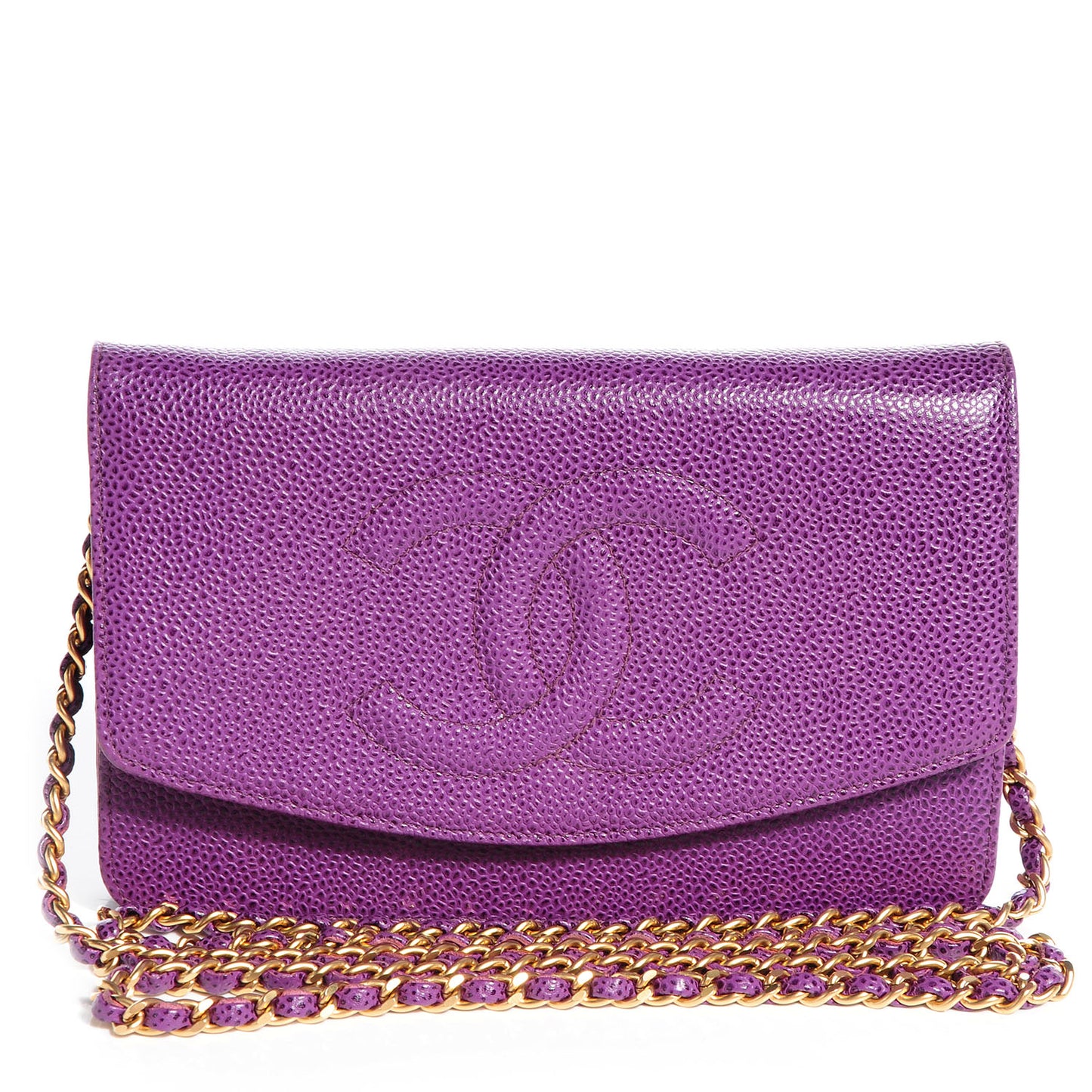 Caviar Timeless Wallet on Chain WOC Purple
