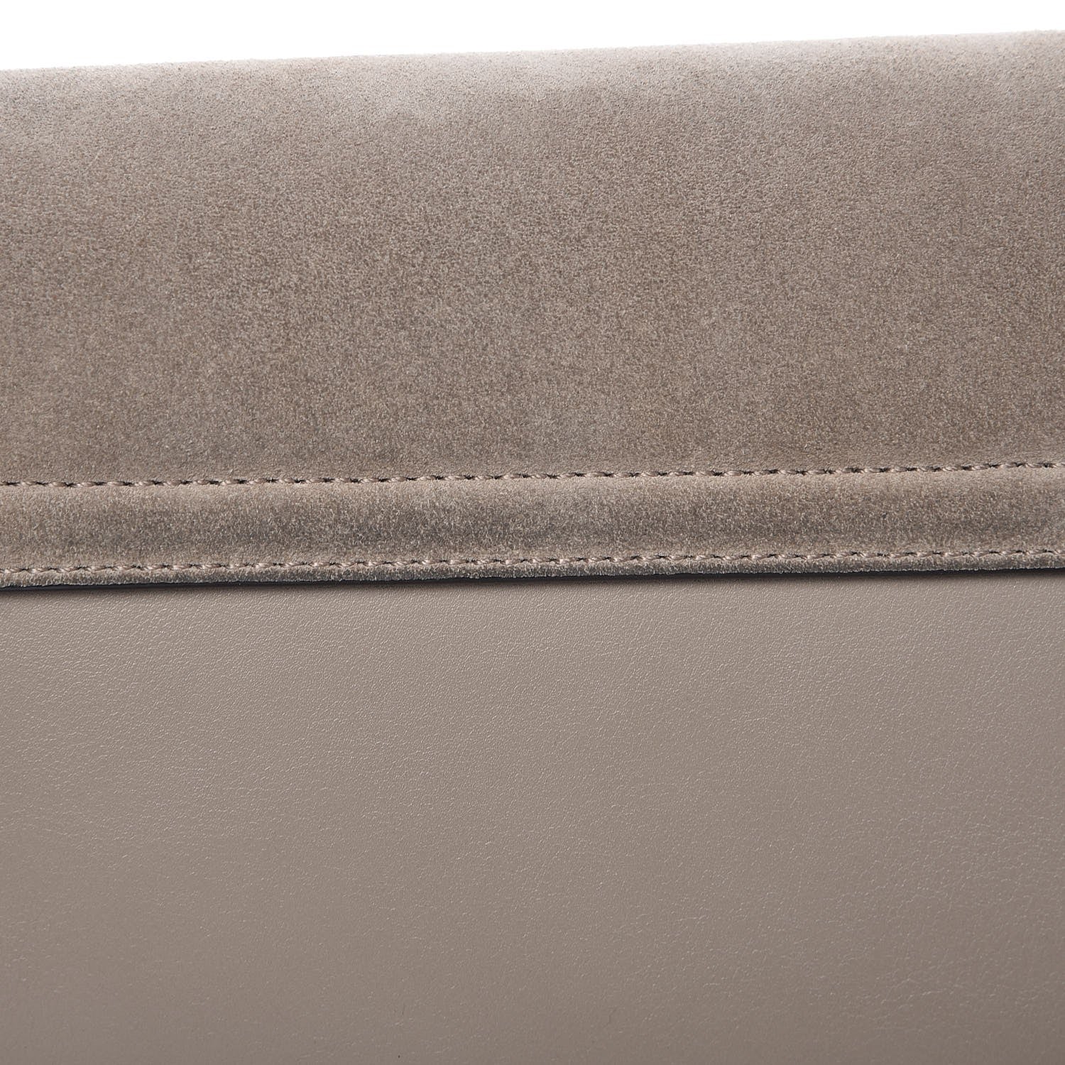Chloe Suede Calfskin Small Faye Shoulder Bag Motty Grey 8 of 8