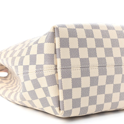 Louis Vuitton Damier Azur Graceful MM Rose Ballerine 11 of 12