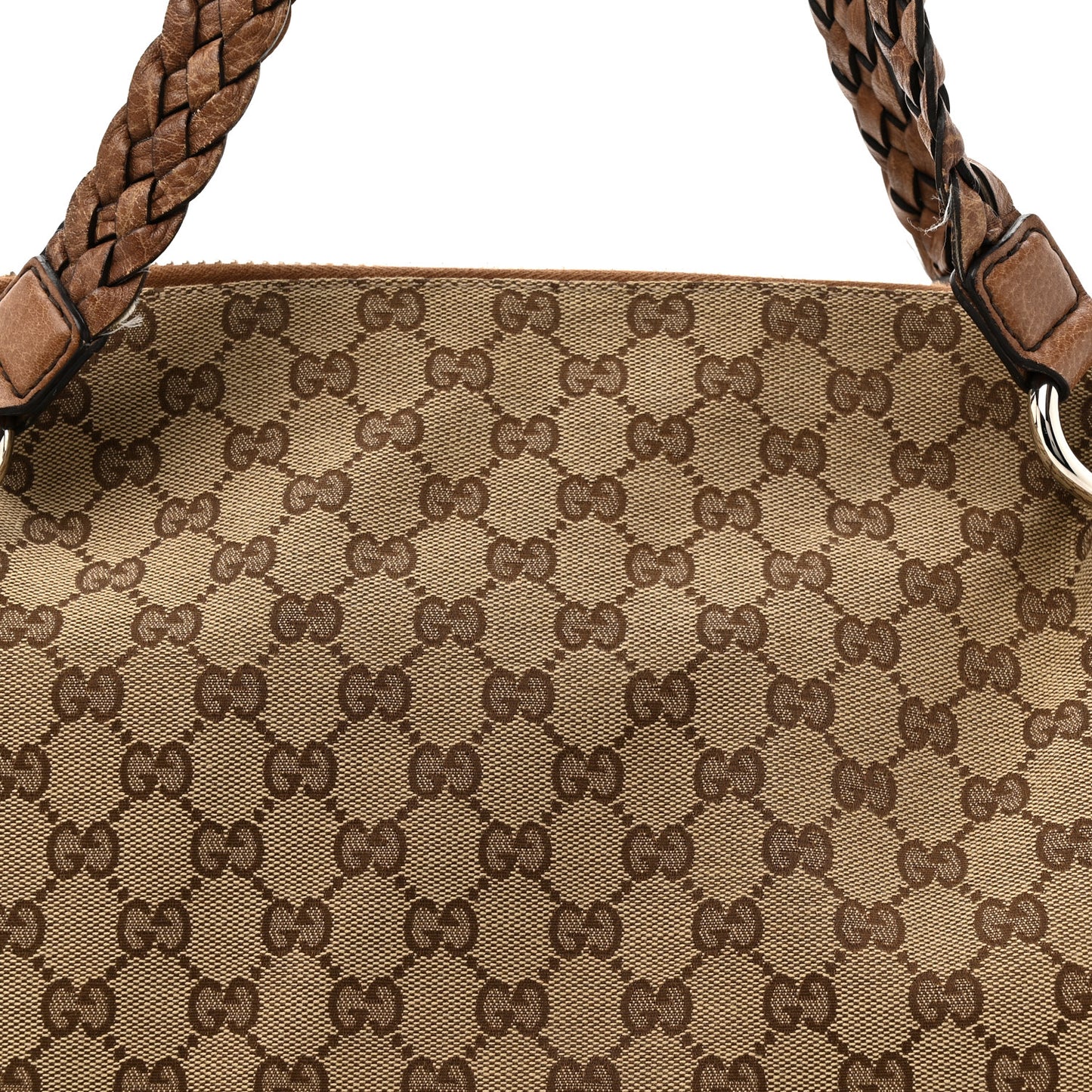 Monogram Bamboo Bar Medium Tote Brown