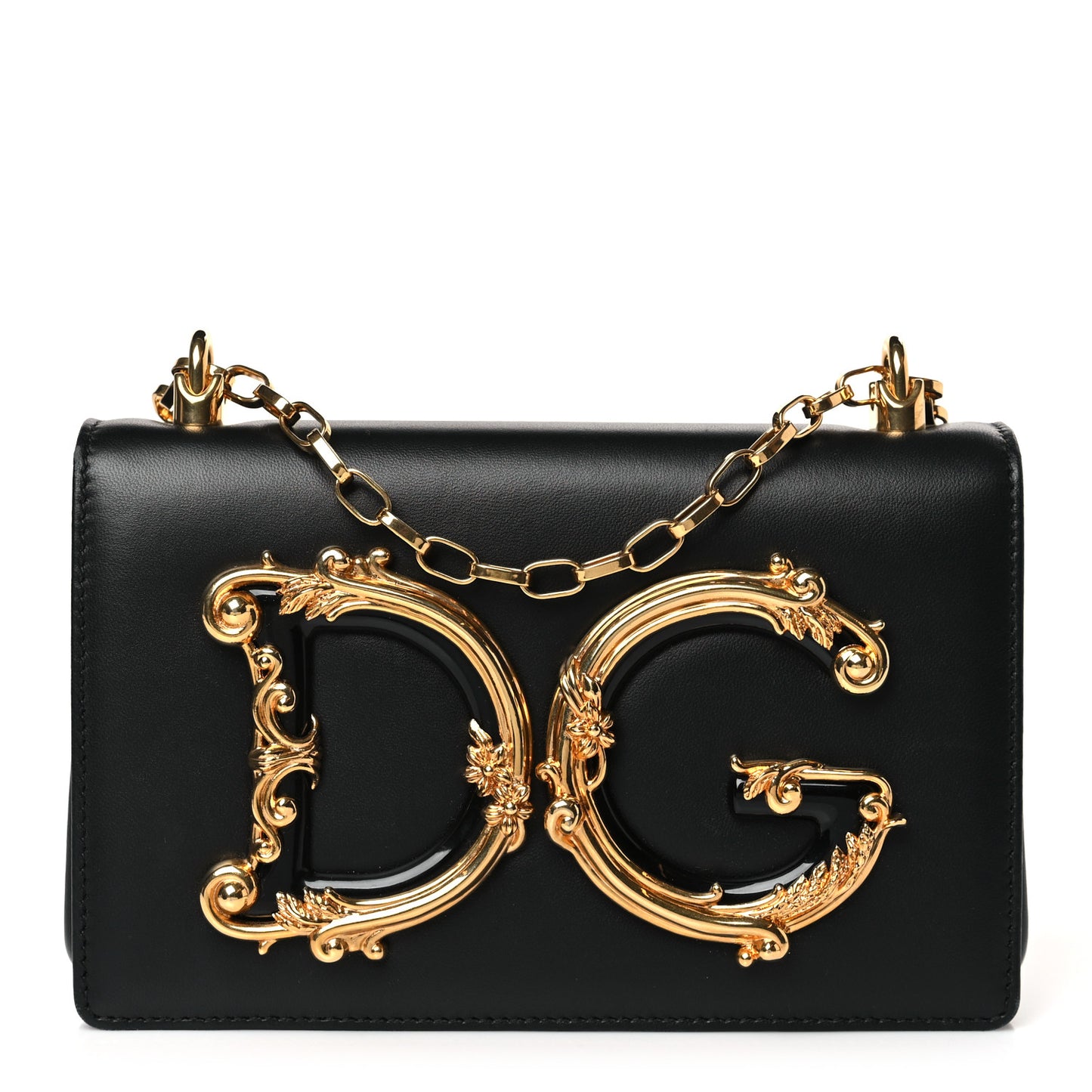 Nappa DG Girls Shoulder Bag Black