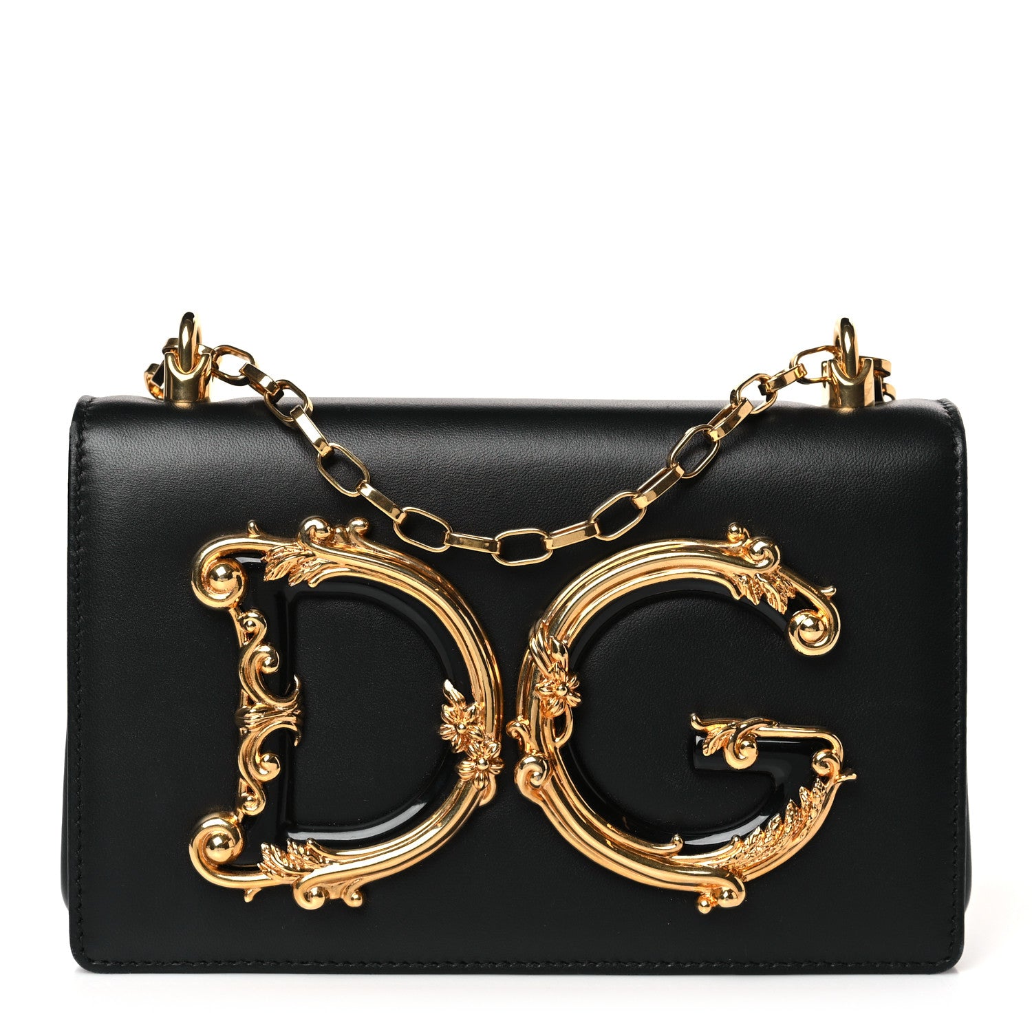 Dolce & Gabbana Nappa DG Girls Shoulder Bag Black 1 of 8