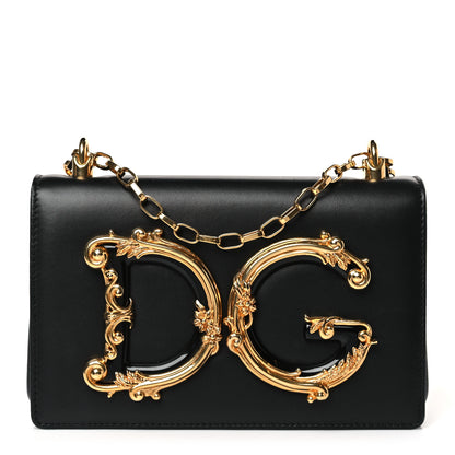 Dolce & Gabbana Nappa DG Girls Shoulder Bag Black 1 of 8