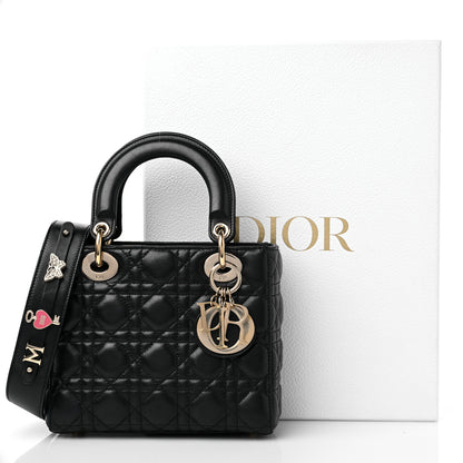 Christian Dior Lambskin Cannage Small My ABCDior Lady Dior Black 13 of 13