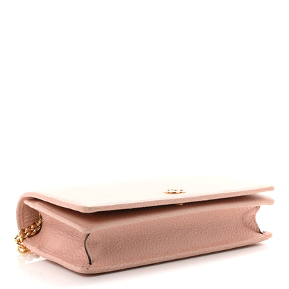 Gucci Dollar Calfskin Mini GG Marmont Chain Wallet Perfect Pink 4 of 9