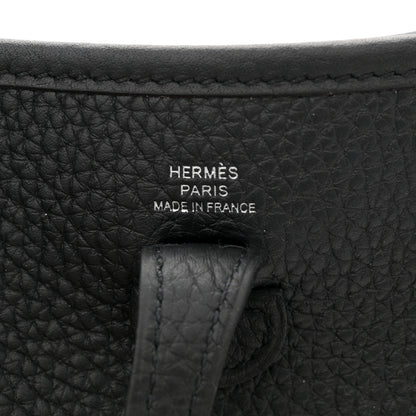 Hermes Taurillon Clemence Evelyne TPM Black 6 of 11