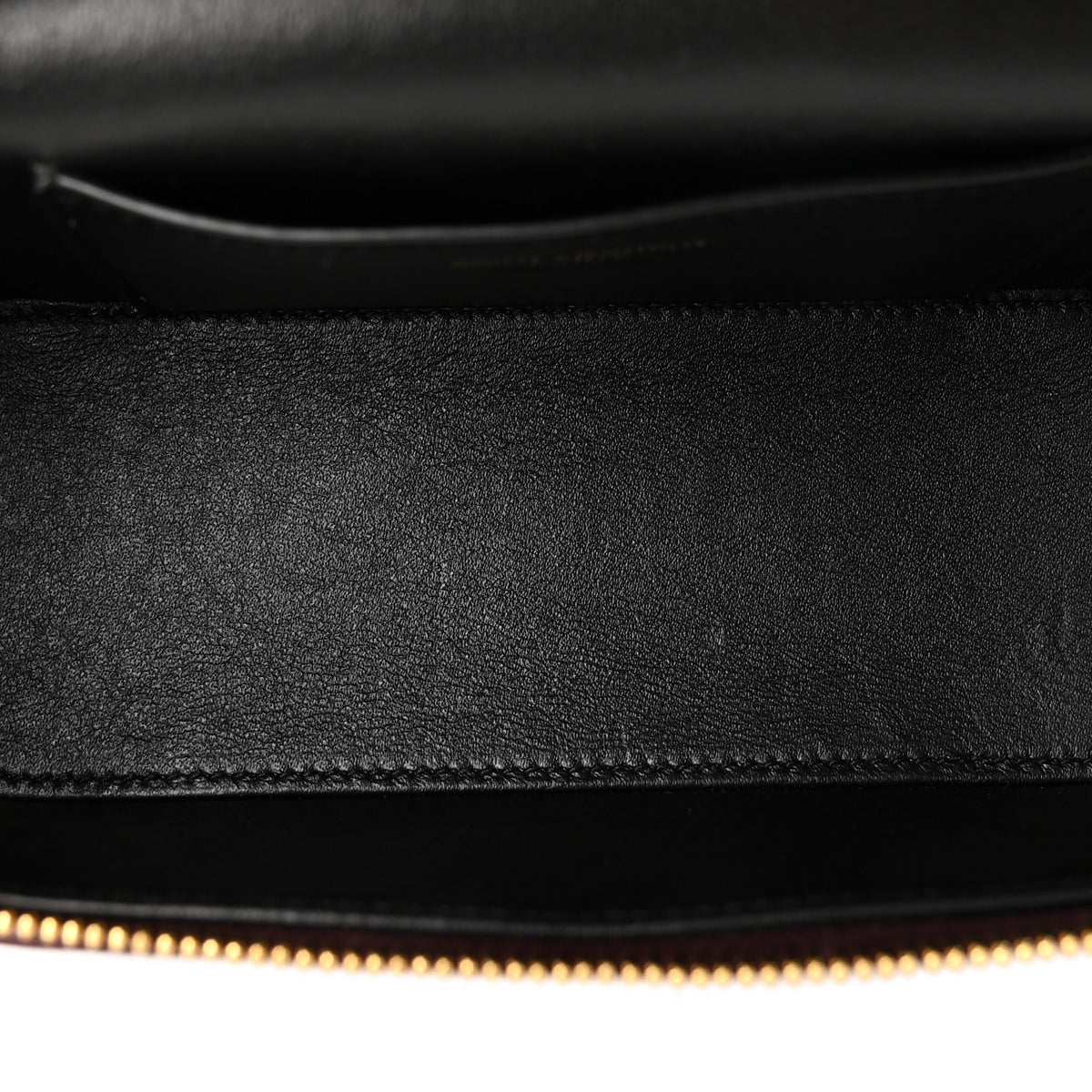 Lambskin Quilted Mini Gaby Vanity Case Rouge Cabernet