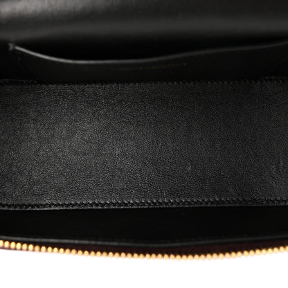 Saint Laurent Lambskin Quilted Mini Gaby Vanity Case Rouge Cabernet 5 of 9