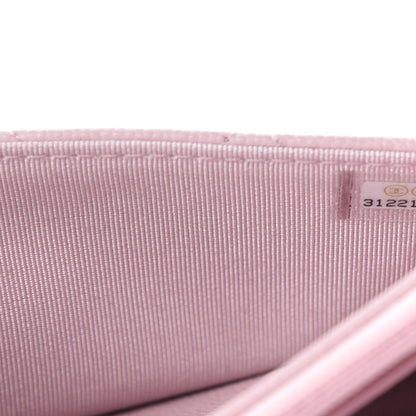 Chanel Caviar Quilted Wallet On Chain WOC Light Pink 10 of 12