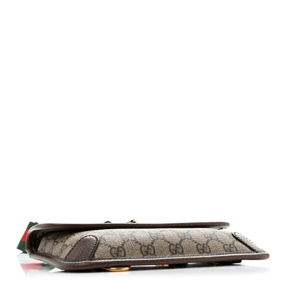 Gucci GG Supreme Web Totem Three Piece Monogram Shoulder Bag Beige New Acero 4 of 15
