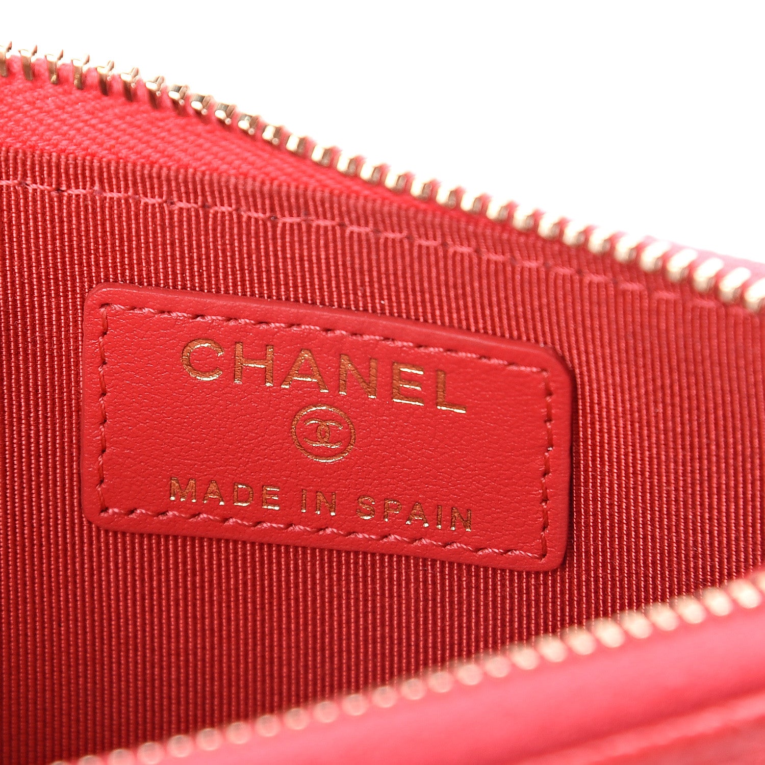 Chanel Caviar Quilted Key Holder Case Red 5 of 6