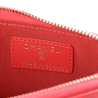 Chanel Caviar Quilted Key Holder Case Red 5 of 6