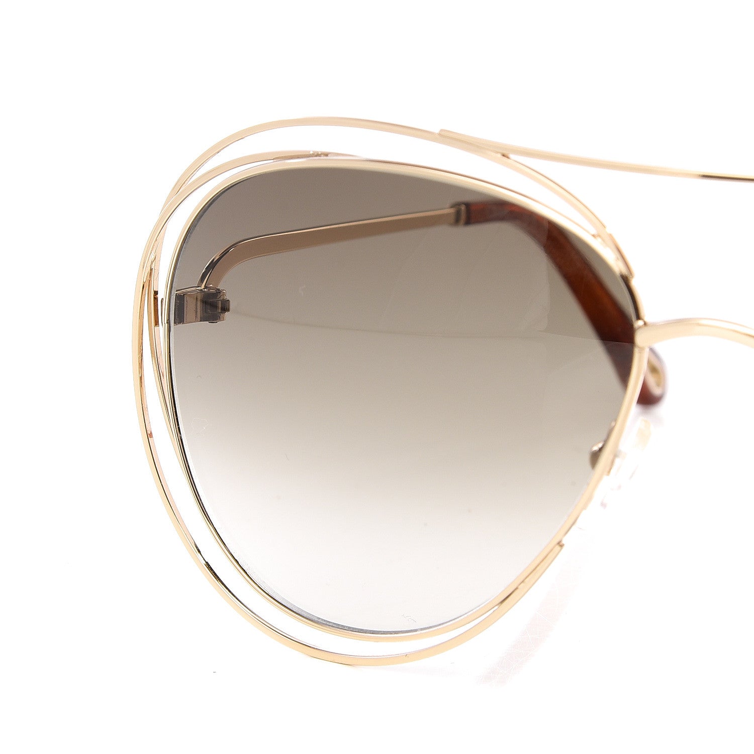 Chloe Carlina Round Sunglasses CE134S Gold 7 of 7