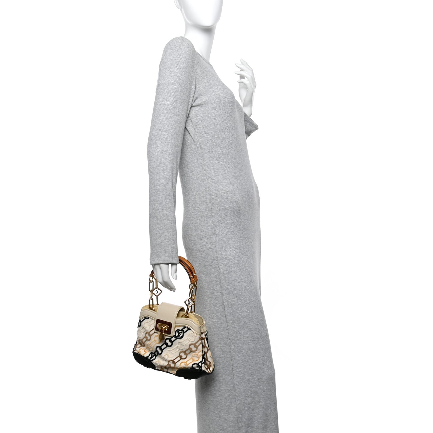 Velvet Chains Mini Linda Beige