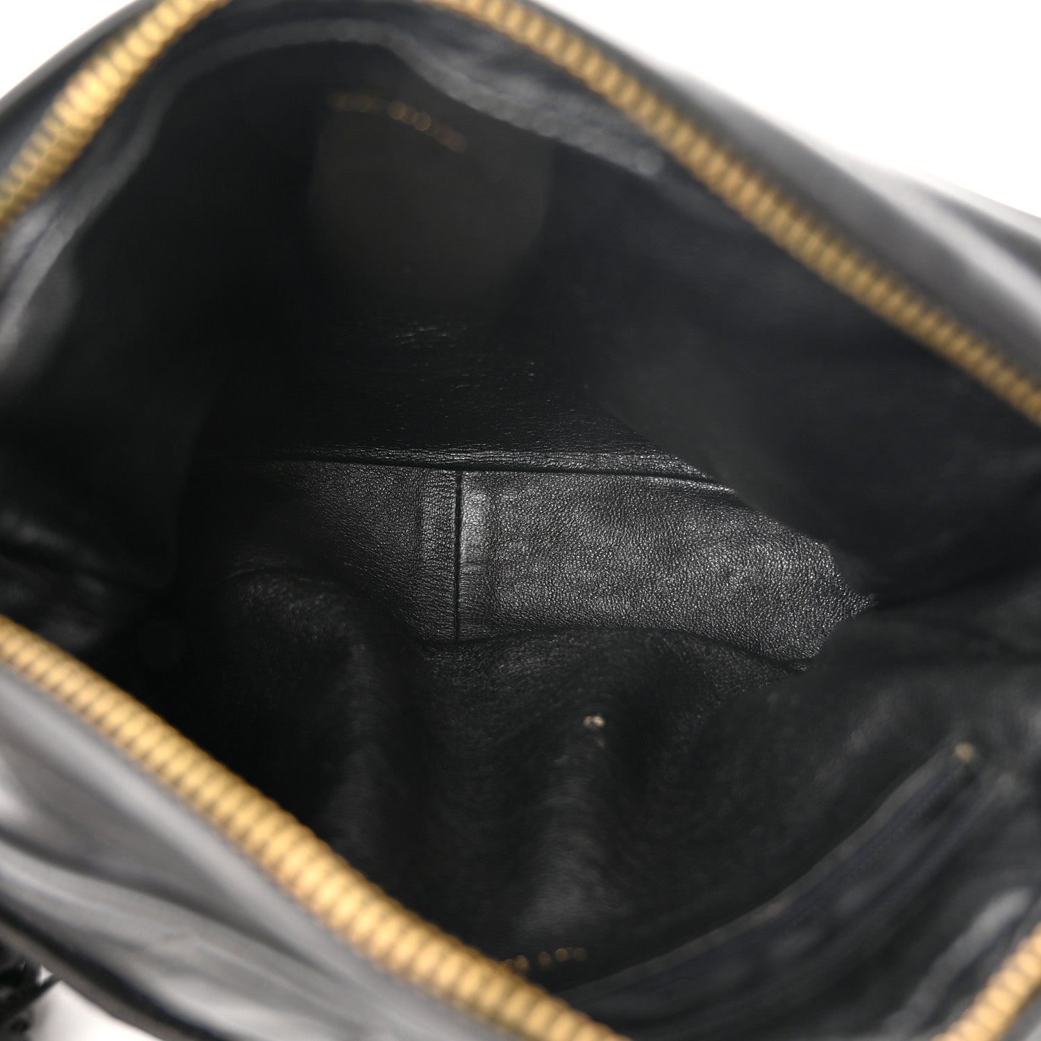 Chanel Lambskin Chevron Quilted Tassel Camera Case Black 5 of 12