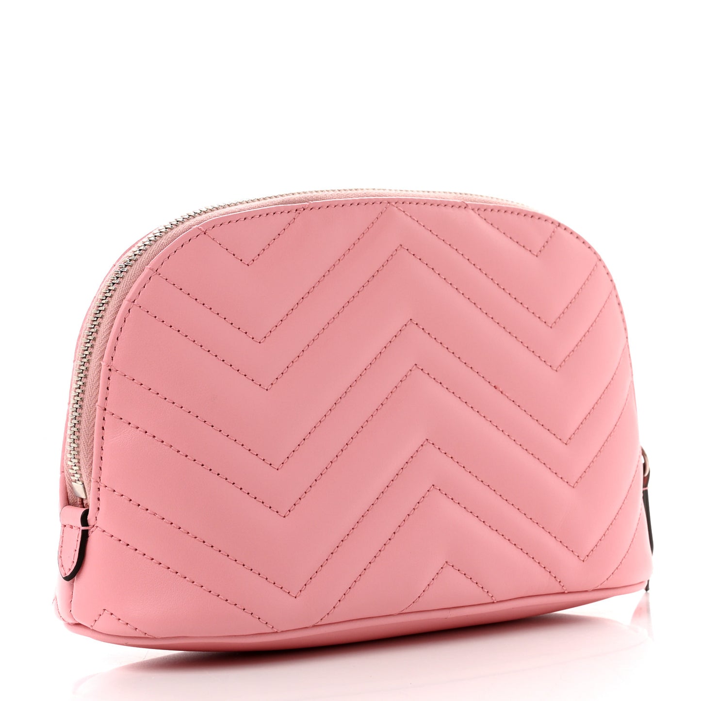Calfskin Matelasse Large GG Marmont Pouch Cosmetic Case Wild Rose