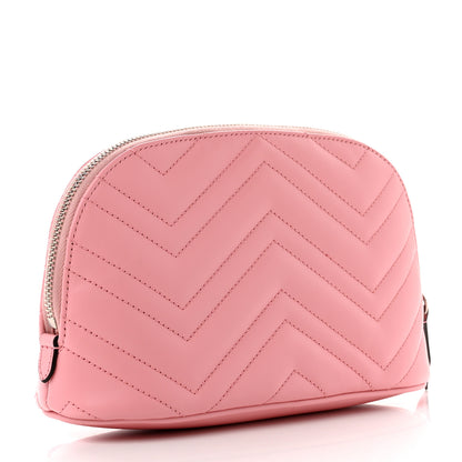 Gucci Calfskin Matelasse Large GG Marmont Pouch Cosmetic Case Wild Rose 3 of 8