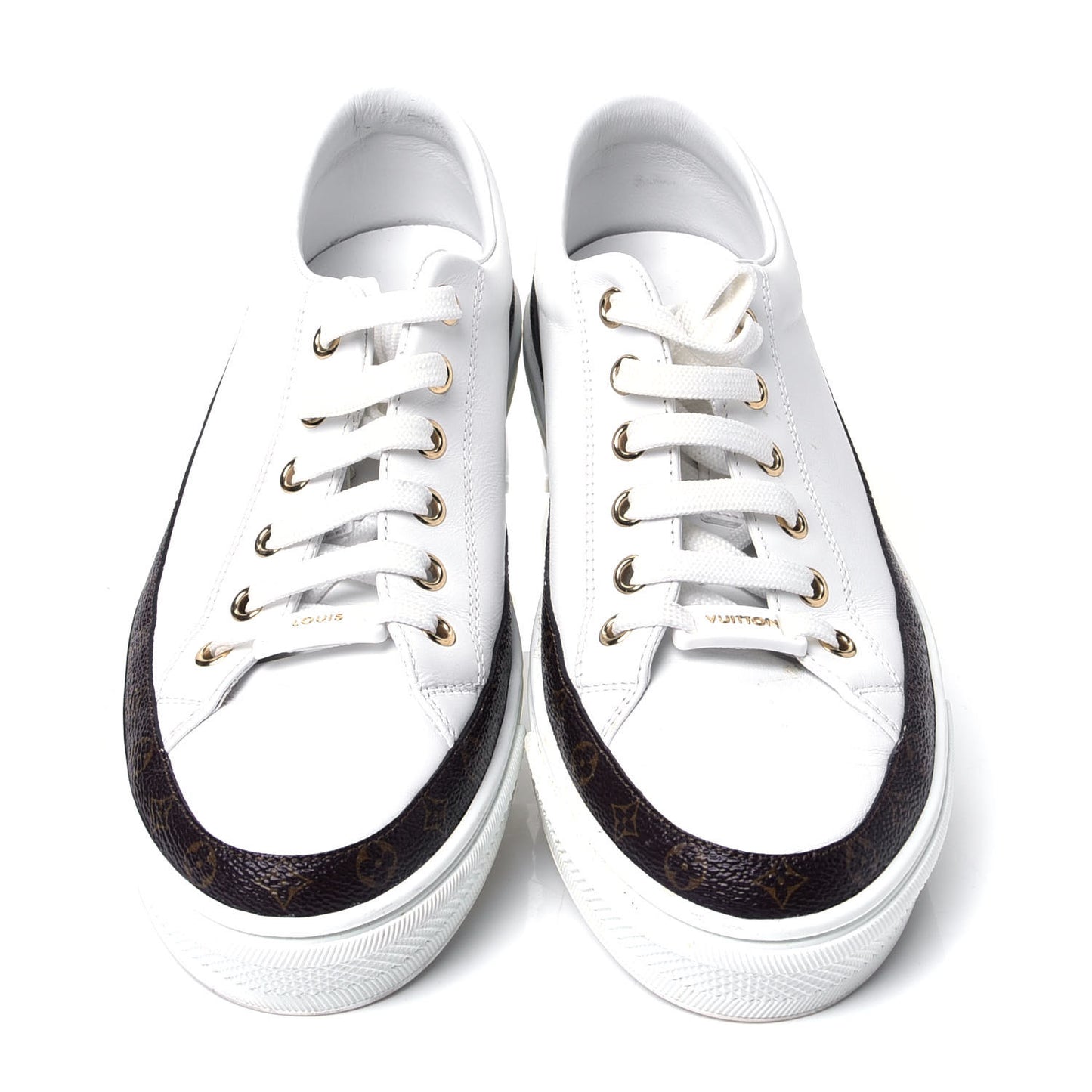 Monogram Womens Stellar Sneakers 38.5 White