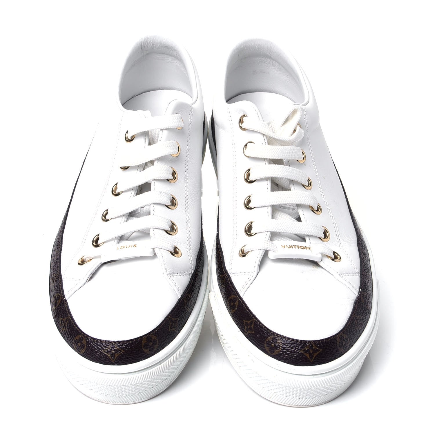 Louis Vuitton Monogram Womens Stellar Sneakers 38.5 White 5 of 10