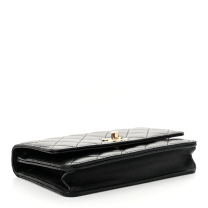 Chanel Lambskin Quilted Trendy CC Wallet On Chain WOC Black 4 of 14