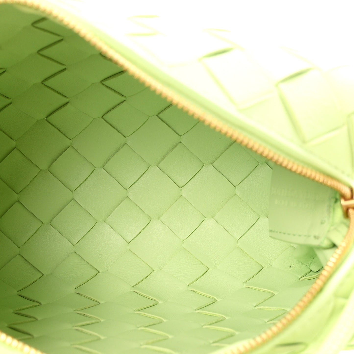 Nappa Intrecciato Mini Loop Camera Bag Fennel