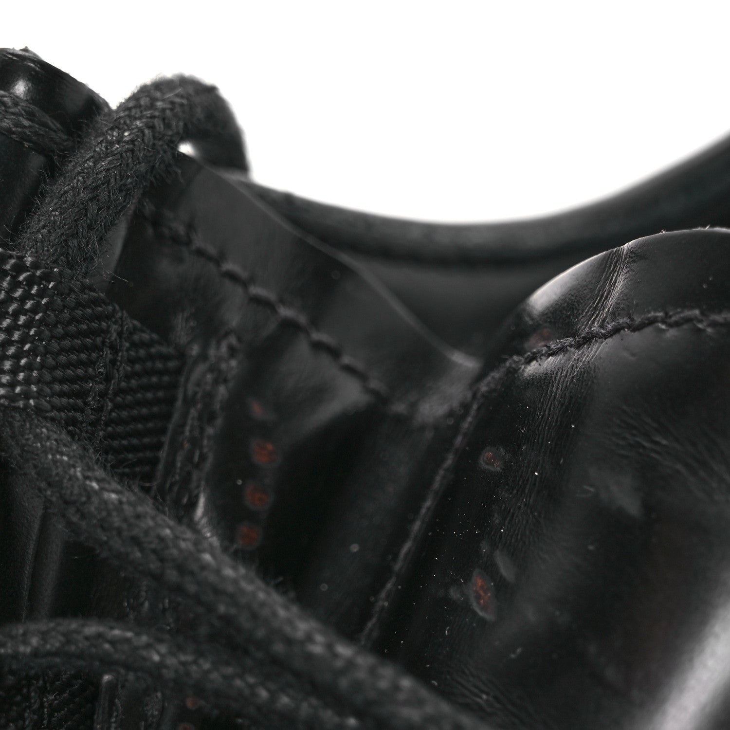 Prada Spazzolato Diapason Mens Lace Up Derby Loafers 9 Black 13 of 14