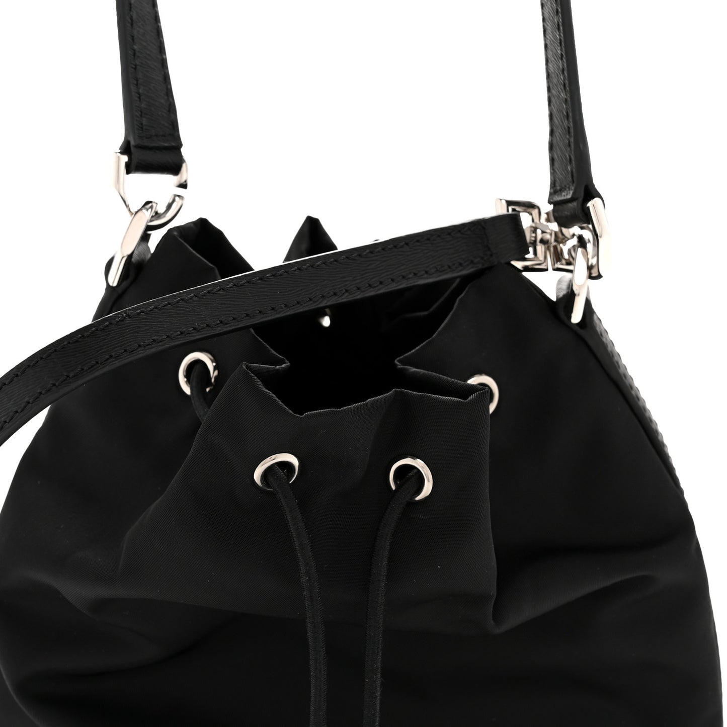 Nylon Light 4G Bucket Bag Black