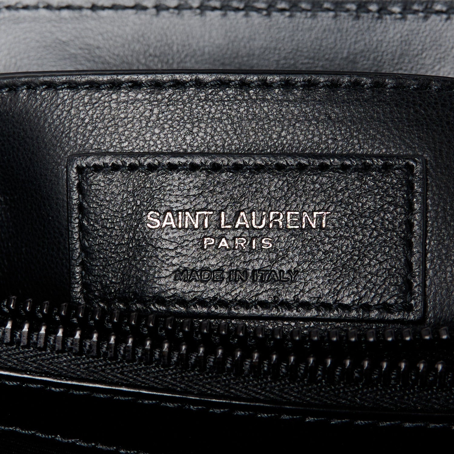 Saint Laurent Calfskin Y Quilted Monogram Monochrome Small Loulou Chain Satchel Black 7 of 11
