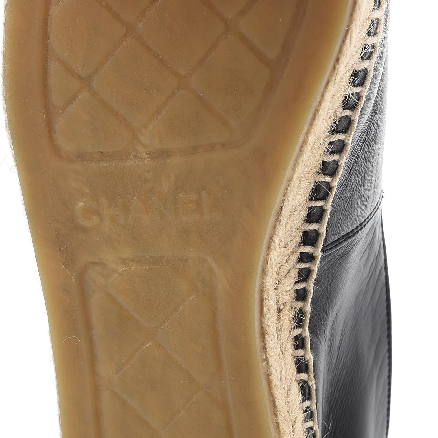 Lambskin CC Espadrilles 39 Black