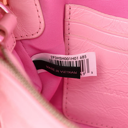 Marc Jacobs Shiny Crinkled Calfskin Mini J Pillow Bag Pink 7 of 11