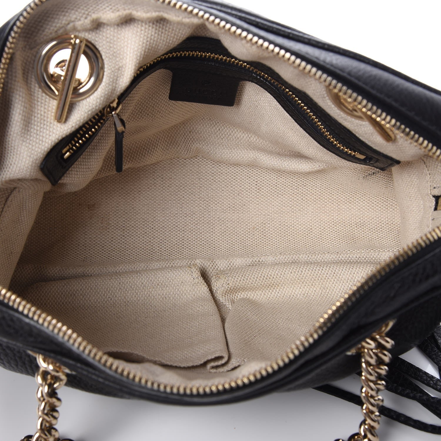 Gucci Pebbled Calfskin Small Soho Bowler Black 5 of 7