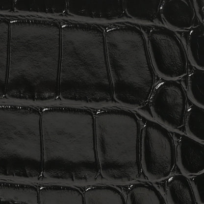 Balenciaga Shiny Super Supple Calfskin Crocodile Embossed Medium XX Flap Bag Black 9 of 11