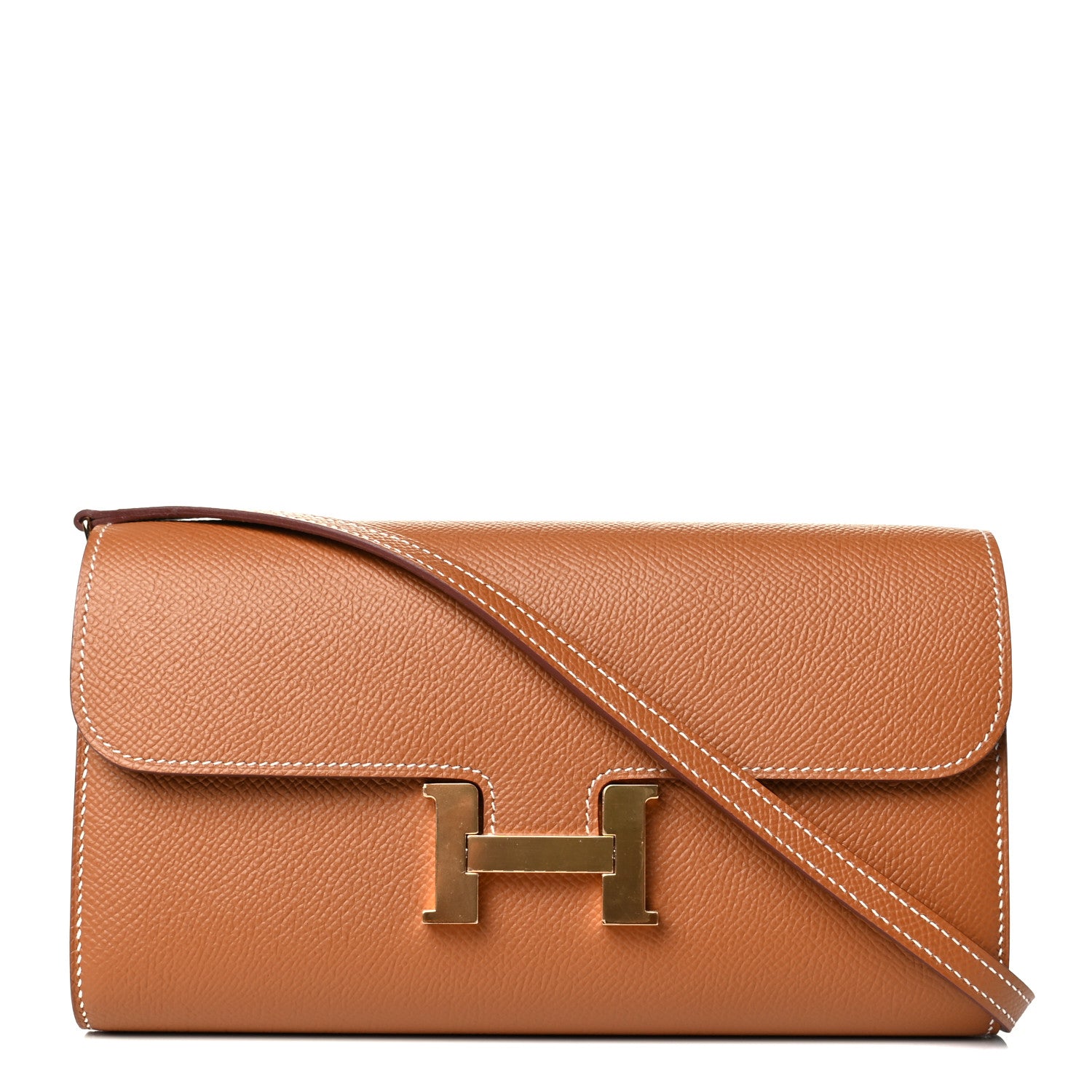 Hermes Epsom Constance Long Wallet To Go Gold 1 of 5