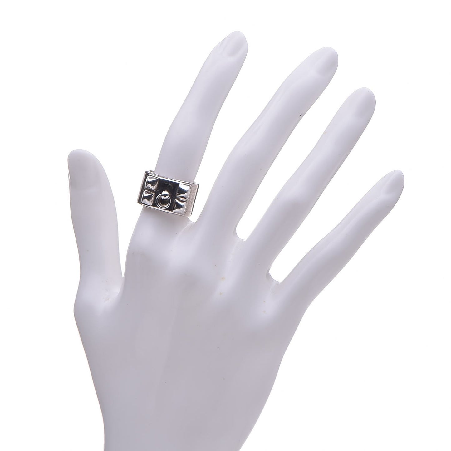 Sterling Silver Collier De Chien CDC Ring 51 5.75