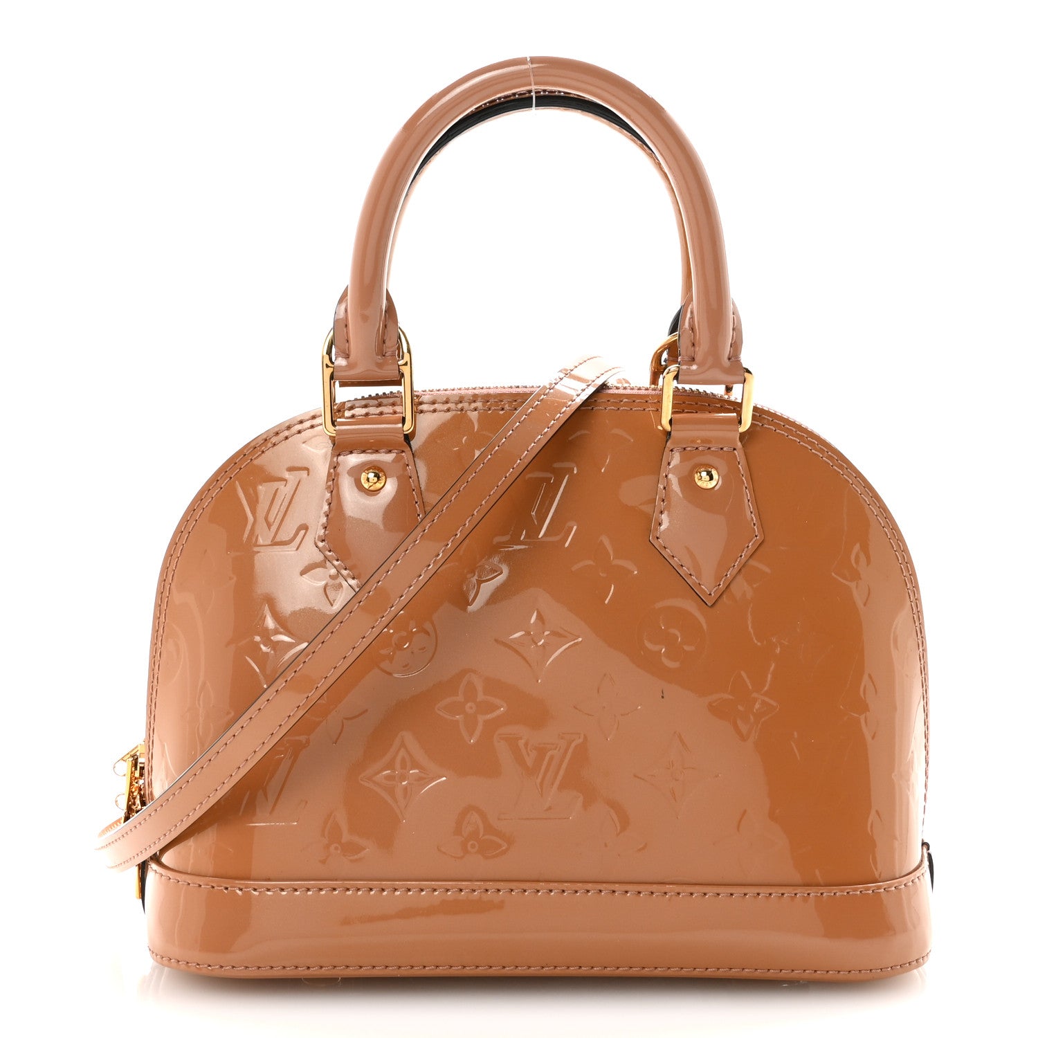 Louis Vuitton Vernis Alma BB Rose Velours 1 of 9