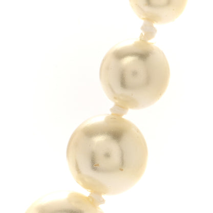 Christian Dior Metal Pearl Crystal J'Adior Choker Necklace Antique Gold 6 of 8
