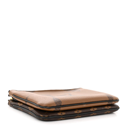 Louis Vuitton Reverse Monogram Giant Double Zip Pochette 4 of 13