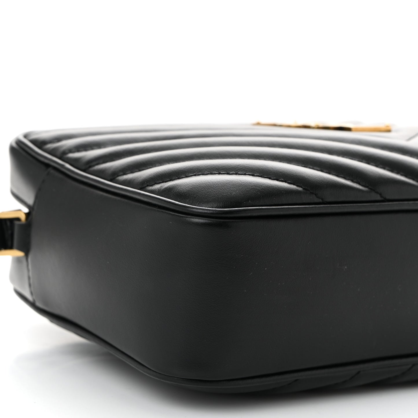 Calfskin Matelasse Monogram Lou Camera Bag Black
