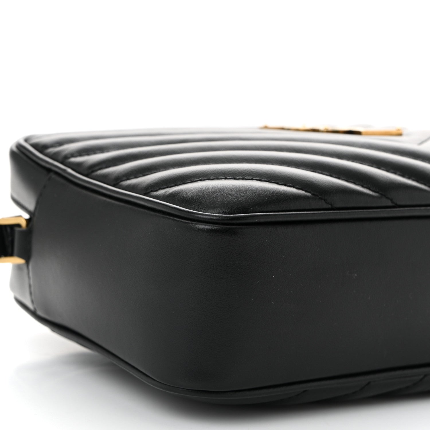Saint Laurent Calfskin Matelasse Monogram Lou Camera Bag Black 9 of 10
