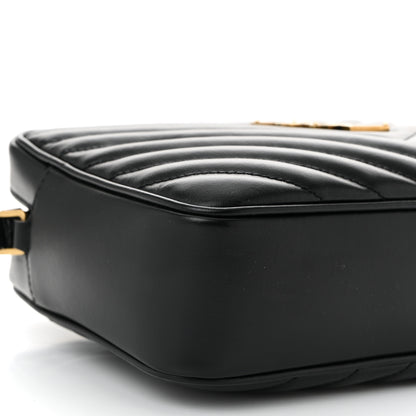 Saint Laurent Calfskin Matelasse Monogram Lou Camera Bag Black 9 of 10