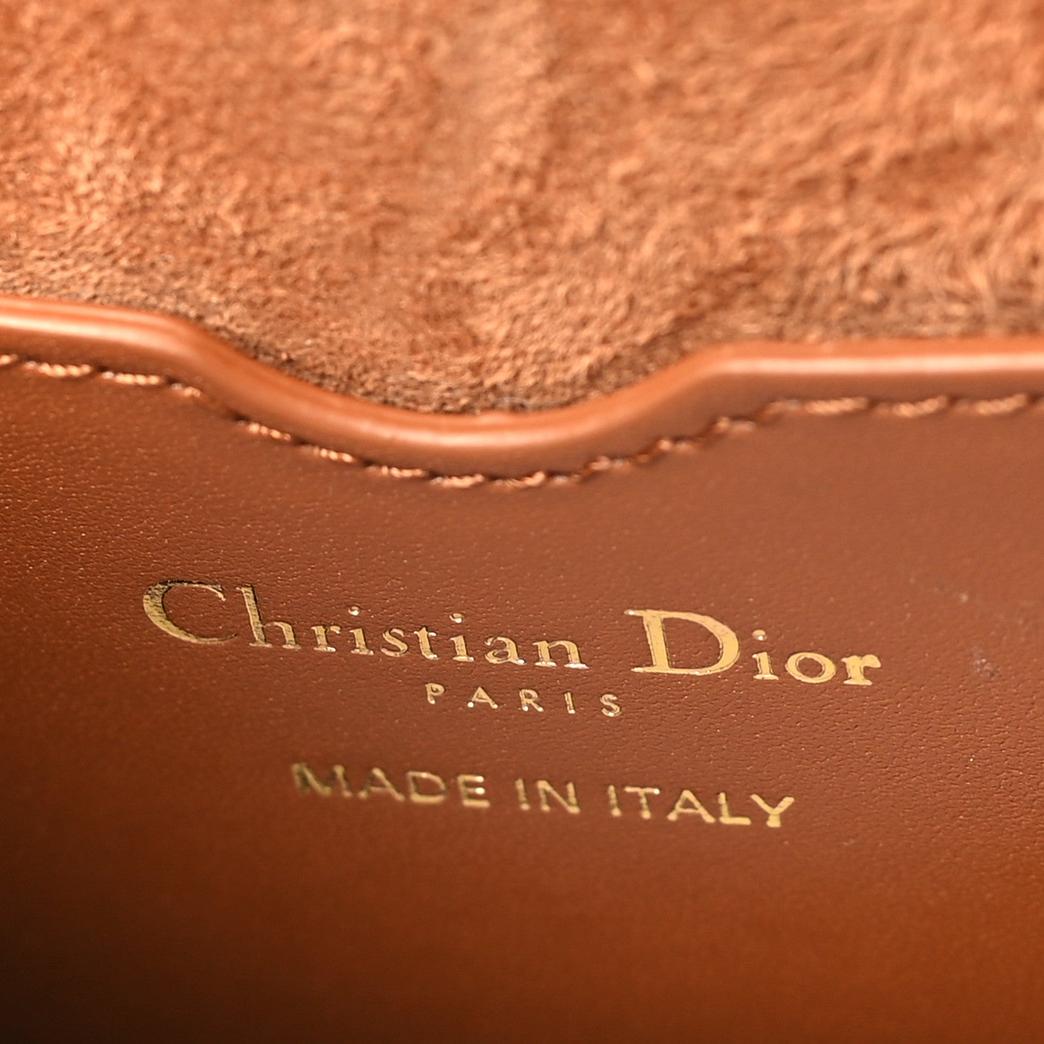 Christian Dior Box Calfskin Medium Bobby Flap Dark Tan 6 of 9
