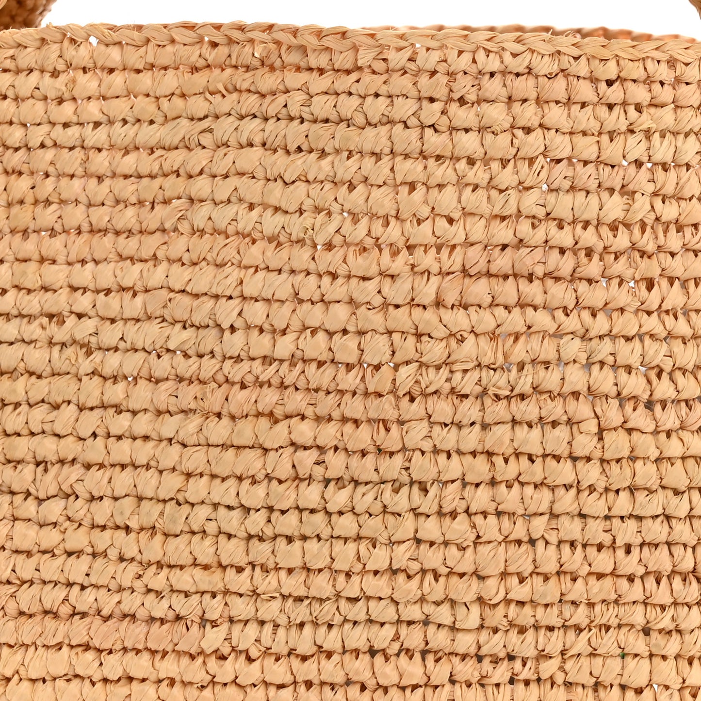 Raffia Mini Slit Tote Bag Natural Tan
