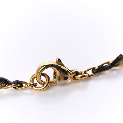 Chanel Lambskin Medallion CC Charm Choker Necklace Gold 6 of 7